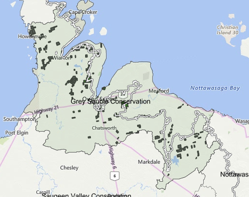 Grey-Sauble-Conservation-Authority-Properties-Map-OVERVIEW-active-development